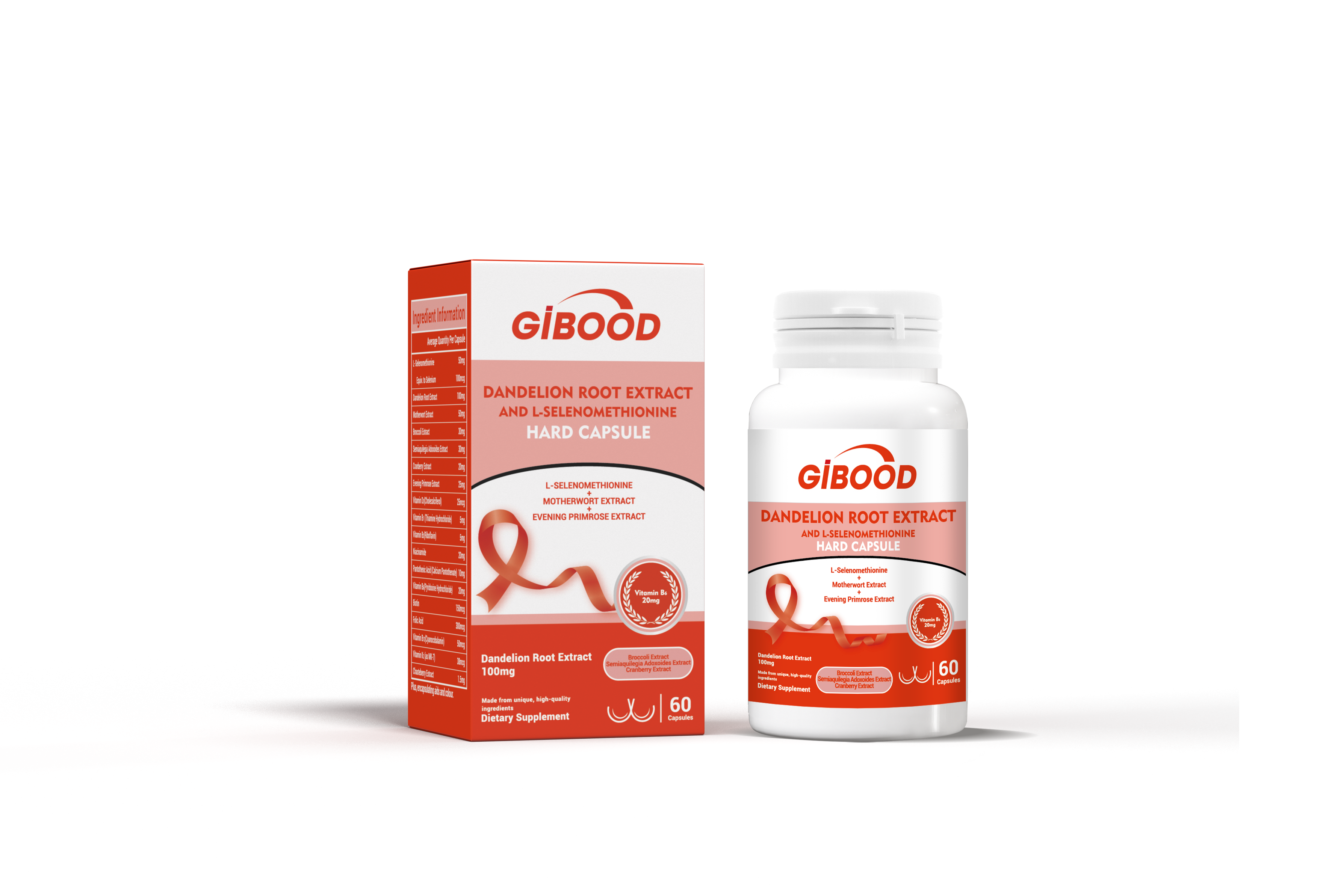 GIBOOD DANDELION ROOT EXTRACT AND
L-SELENOMETHIONINE HARD CAPSULE